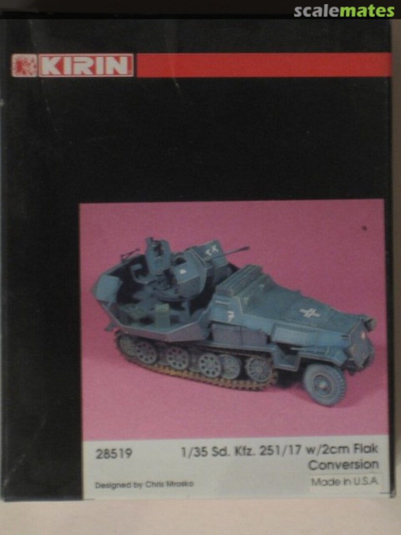 Boxart Sd.Kfz. 251/17 with 2cm Flak 28519 KIRIN Boxart Sd.Kfz. 251/17 with 2cm Flak 28519 KIRIN