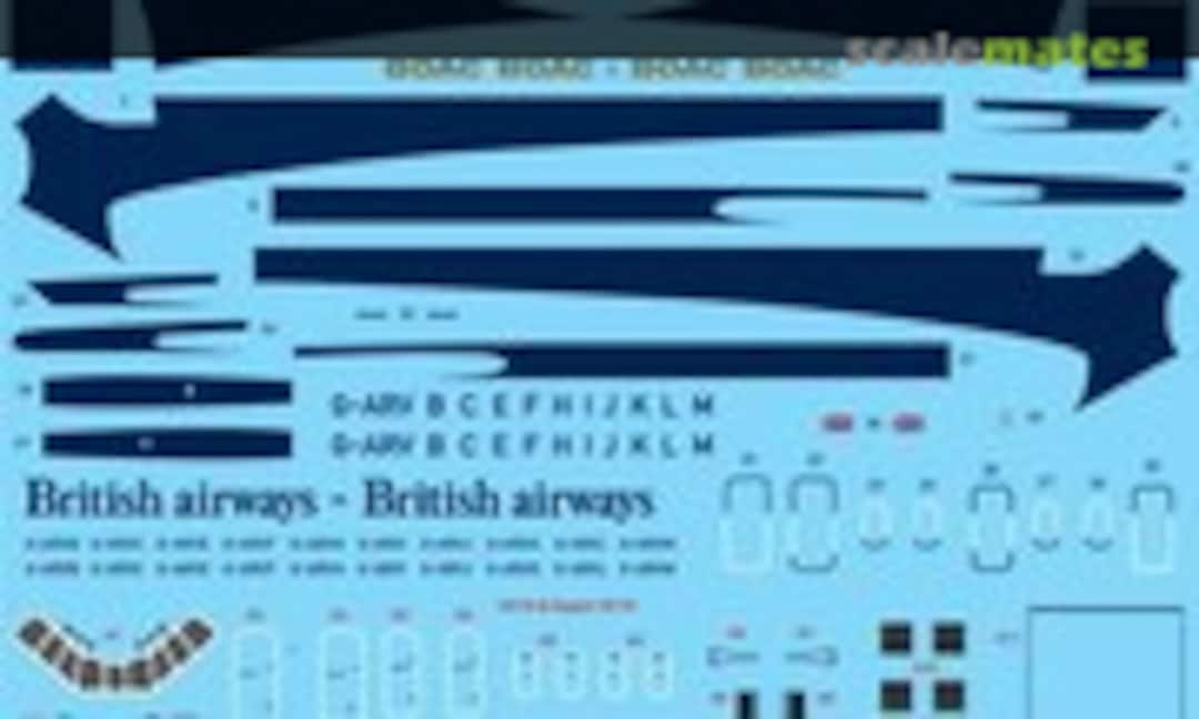 1:144 BOAC Vickers VC10 (26 Decals STS44165)