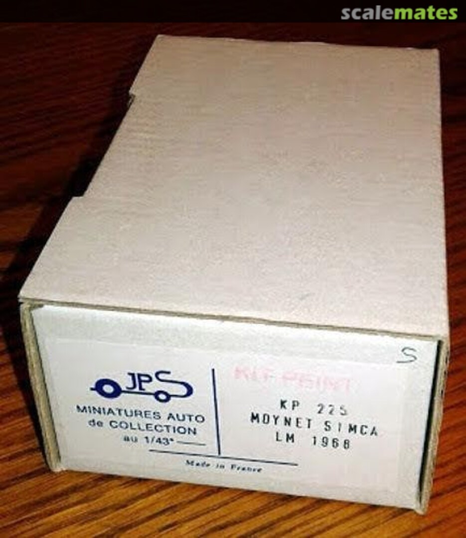 Boxart Moynet-Simca XS 68 KP225 JPS Miniatures Auto Boxart Moynet-Simca XS 68 KP225 JPS Miniatures Auto