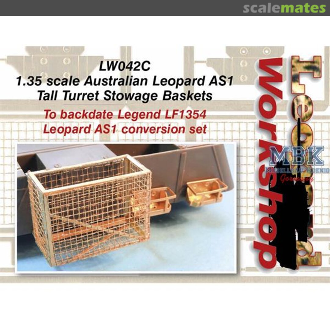 Boxart Australian Leopard AS1 Tall Turret Stowage Basket LW042C Leopard Workshop Boxart Australian Leopard AS1 Tall Turret Stowage Basket LW042C Leopard Workshop