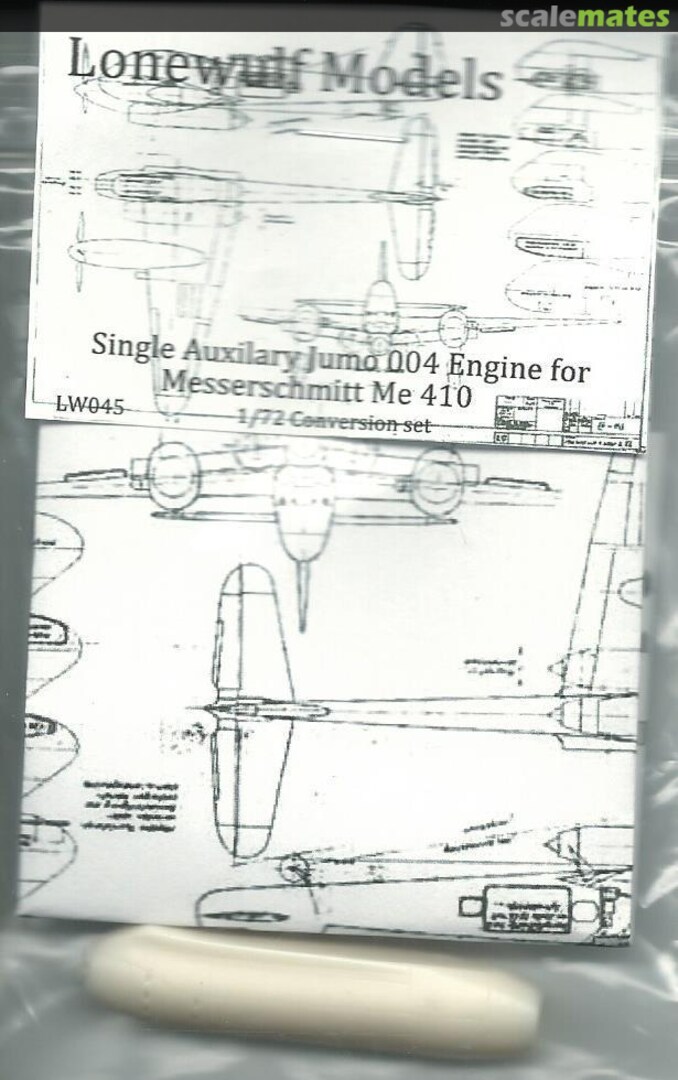 Boxart Single Auxilary Jumo 004 for Messerschmitt Me410 LW045 Lonewulf Models Boxart Single Auxilary Jumo 004 for Messerschmitt Me410 LW045 Lonewulf Models