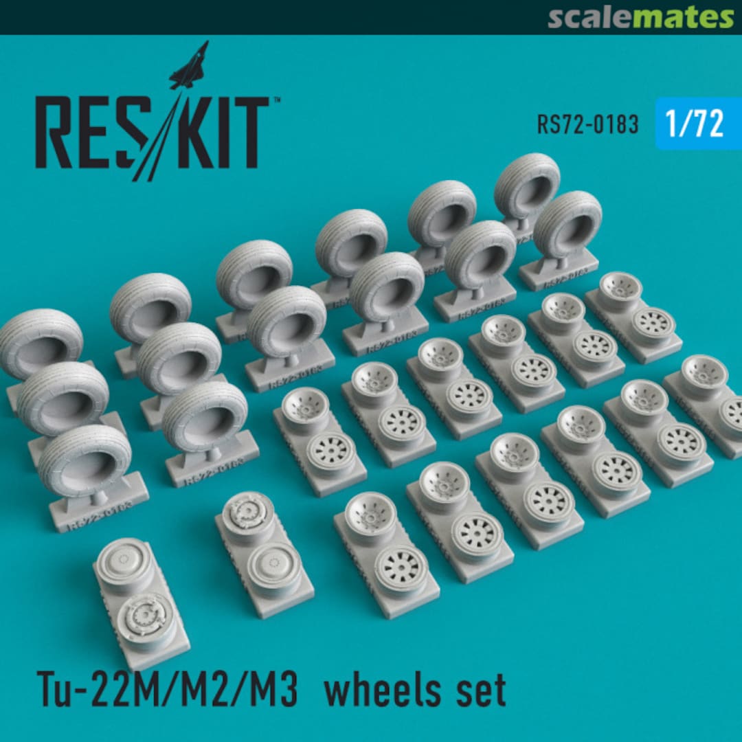 Boxart Tu-22М/M2/M3 wheels set RS72-0183 ResKit Boxart Tu-22М/M2/M3 wheels set RS72-0183 ResKit