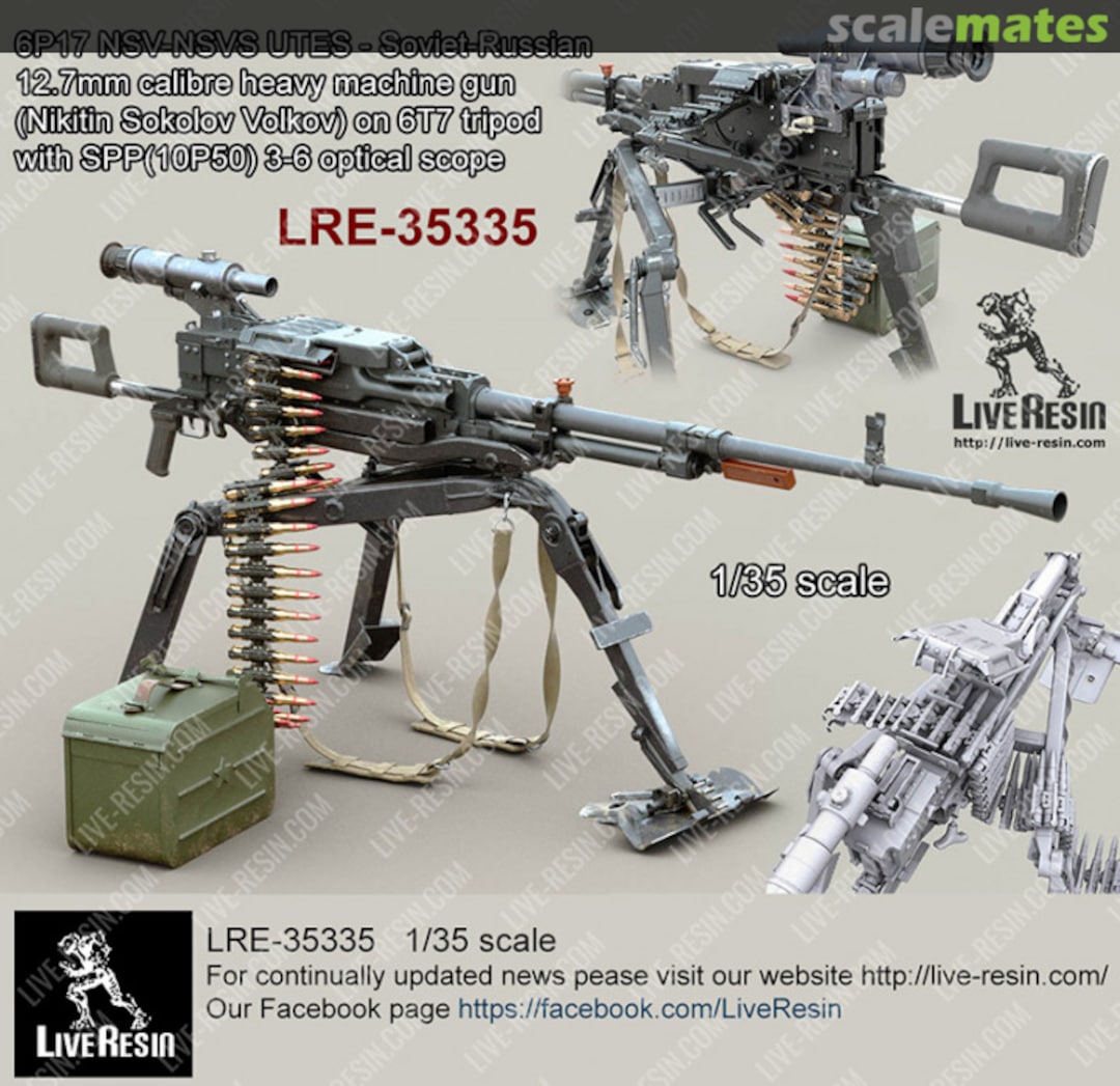 Boxart NSV-NSVS UTES - Soviet-Russian 12.7mm calibre heavy machine gun LRE-35335 Live Resin