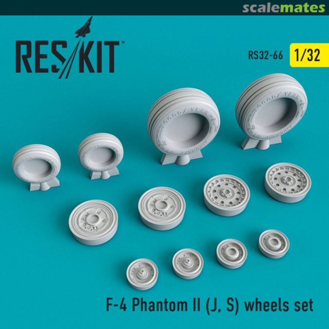 Boxart F-4 Phantom II (J, S) wheels set RS32-0066 ResKit Boxart F-4 Phantom II (J, S) wheels set RS32-0066 ResKit