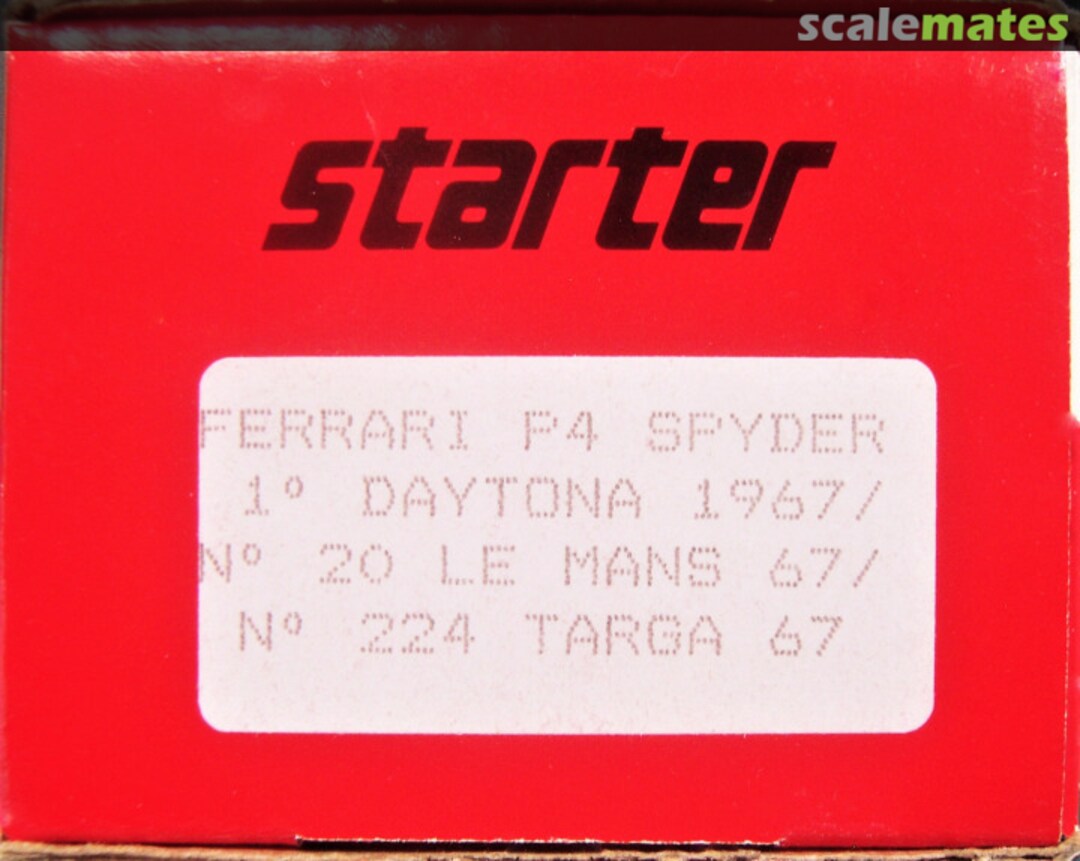 Boxart Ferrari P4 Spyder Starter Boxart Ferrari P4 Spyder Starter