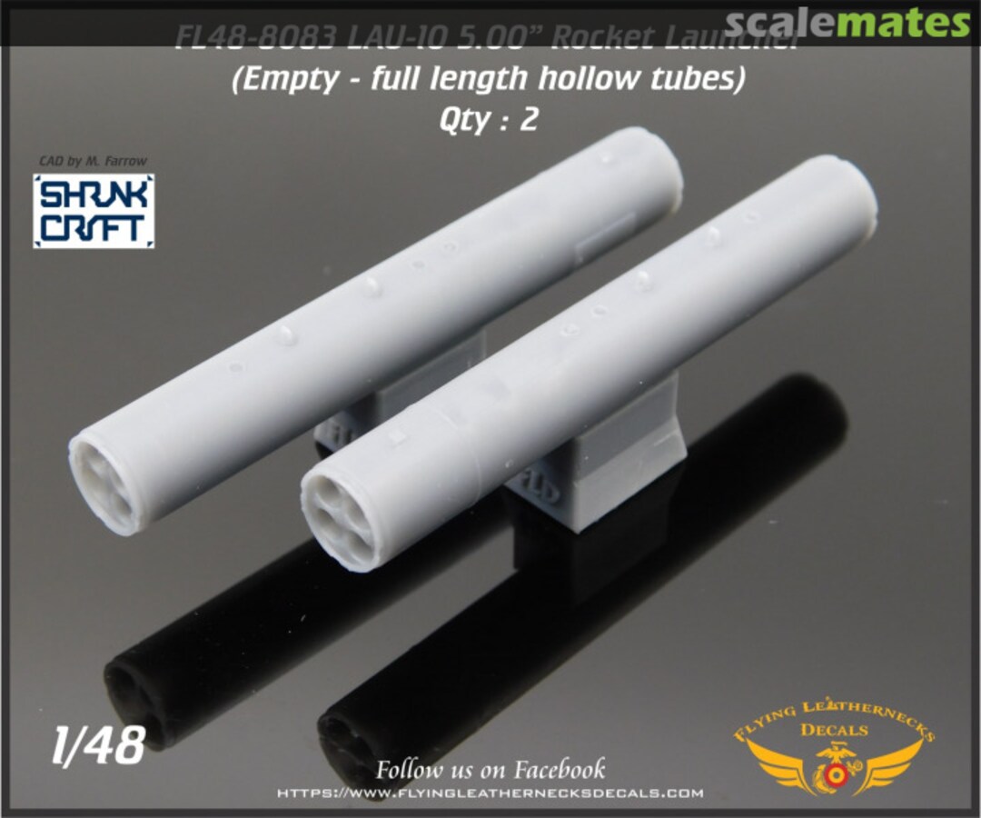 Boxart LAU-10 5.00" Rocket Launcher (Empty) FL48-8083 Flying Leathernecks