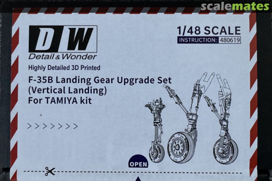 Boxart F-35B Landing Gear Upgrade Set (Vertical Landing) 480619 Detail & Wonder Studio Boxart F-35B Landing Gear Upgrade Set (Vertical Landing) 480619 Detail & Wonder Studio