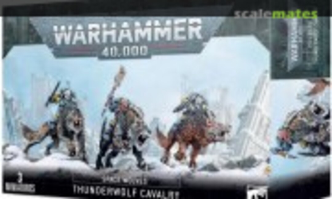 28mm Space Wolves Thunderwolf Cavalry (Games Workshop 99120101350) 99120101350