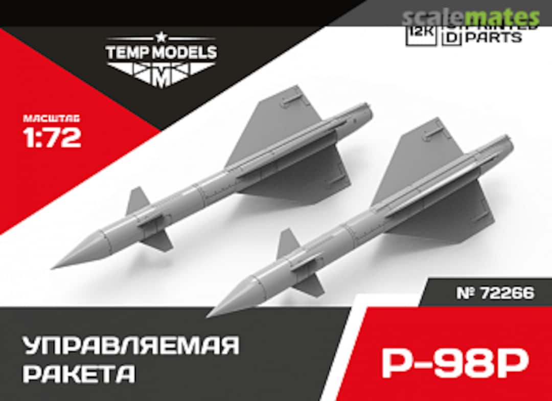 Boxart R-98R guided missile 72266 Tempmodels