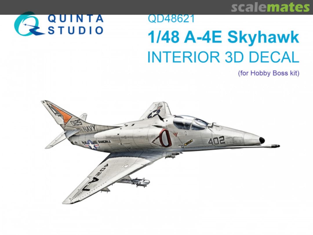 Boxart A-4E Skyhawk interior 3D decals QD48621 Quinta Studio Boxart A-4E Skyhawk interior 3D decals QD48621 Quinta Studio