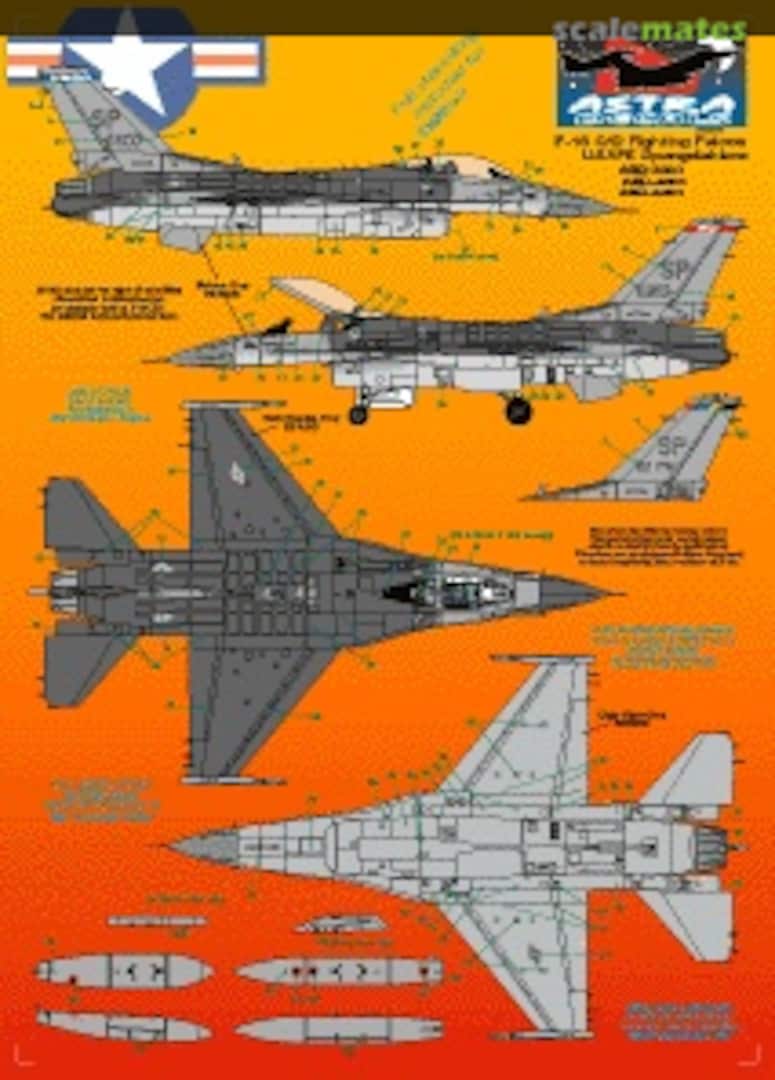 Boxart USAFE F-16C Spangdahlem ASD-3203 Astra Decals Boxart USAFE F-16C Spangdahlem ASD-3203 Astra Decals
