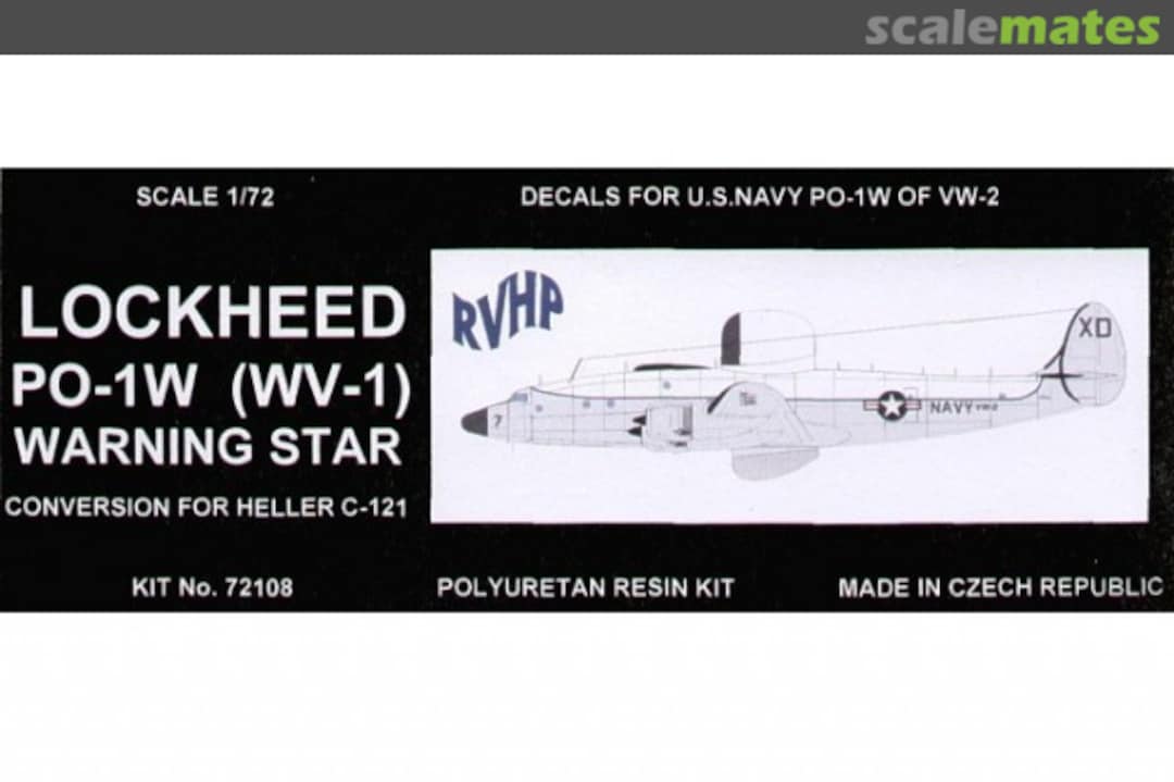 Boxart Lockheed PO-1W SHORT VERSION WARNING STAR 72108 RVHP Boxart Lockheed PO-1W SHORT VERSION WARNING STAR 72108 RVHP