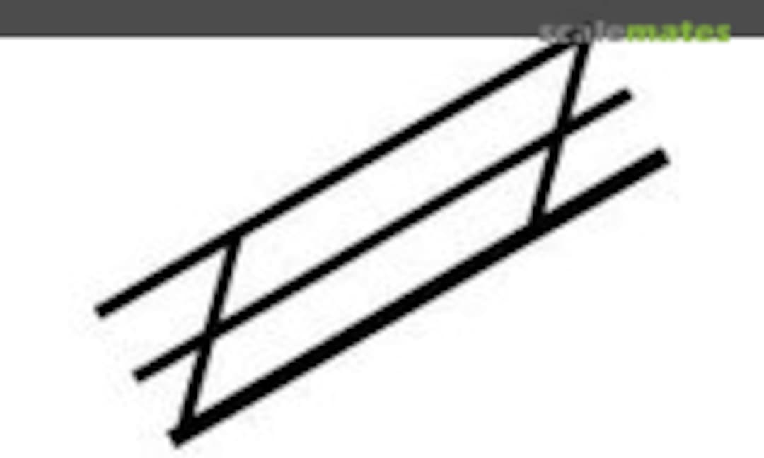 1:48 Stair Rail (22.2 x 38.1 x 600 mm) (Plastruct 90693) 90693