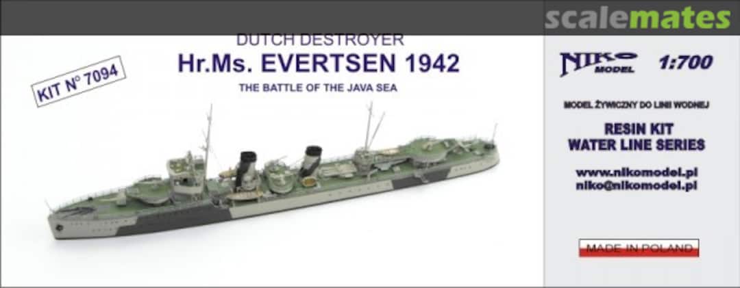 Boxart Hr.Ms. Evertsen 7094 Niko Model Boxart Hr.Ms. Evertsen 7094 Niko Model