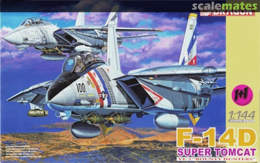 Boxart F-14D Super Tomcat VF-2 "Bounty Hunters" 4581 Dragon Boxart F-14D Super Tomcat VF-2 "Bounty Hunters" 4581 Dragon