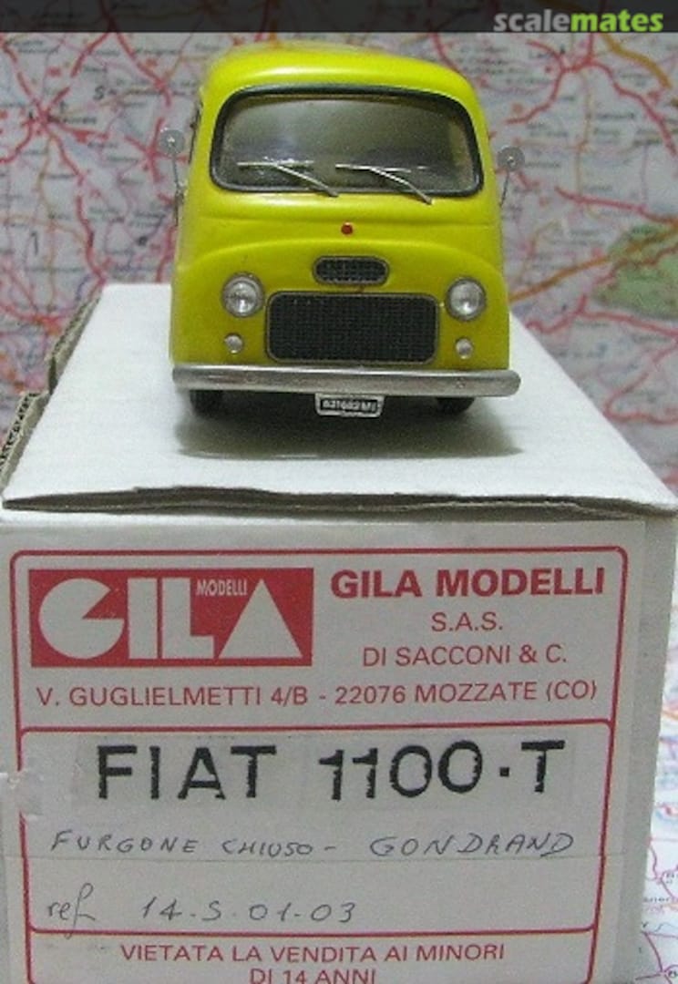 Boxart Fiat 1100T "Gondrand" 14 Gila Modelli Boxart Fiat 1100T "Gondrand" 14 Gila Modelli