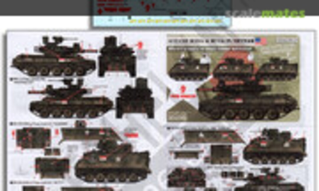 1:35 4/12 CAV M551s & M113s in Vietnam (Echelon Fine Details D356262) D356262