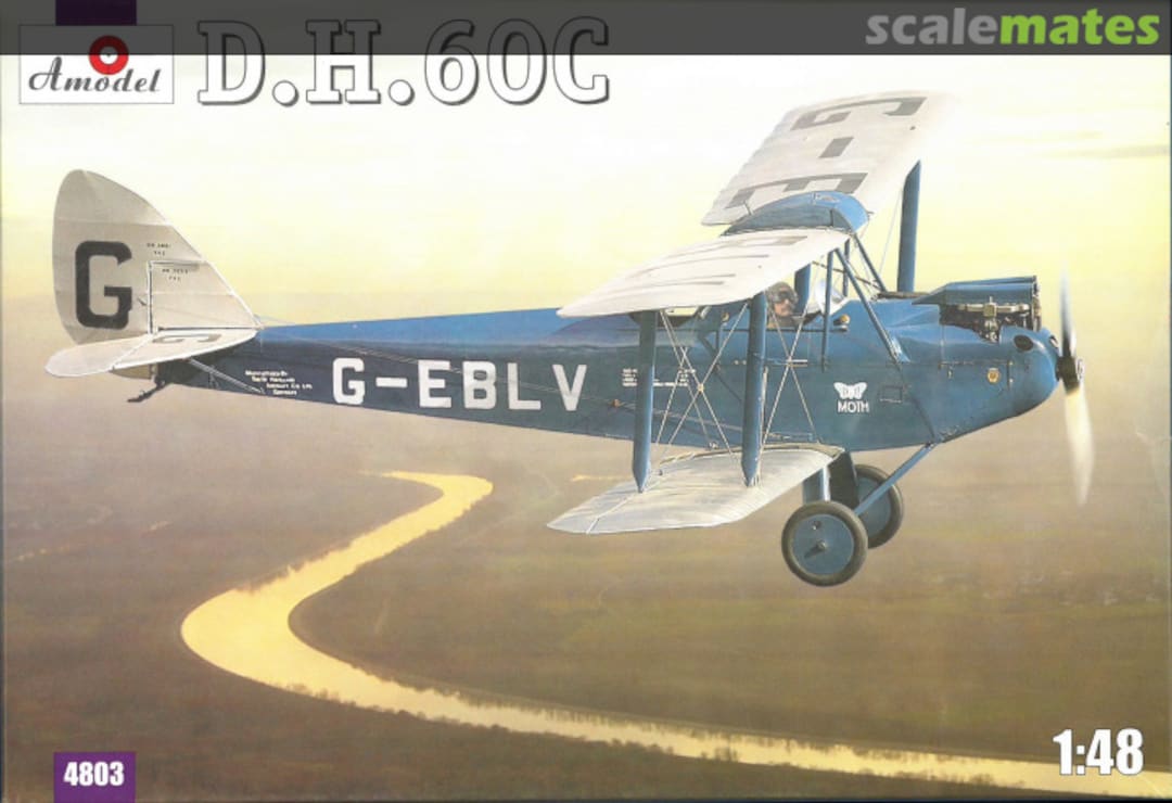 Boxart de Havilland DH.60C Moth 4803 Amodel Boxart de Havilland DH.60C Moth 4803 Amodel