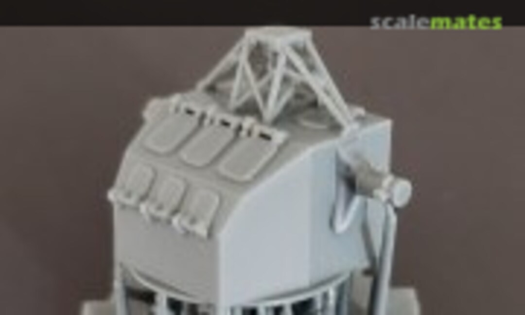 1:192 Mk.37 Fire Control Director, "Square-back" for Mk.4 Radar (Model Monkey 192-Mk37-Mk4) 192-Mk37-Mk4