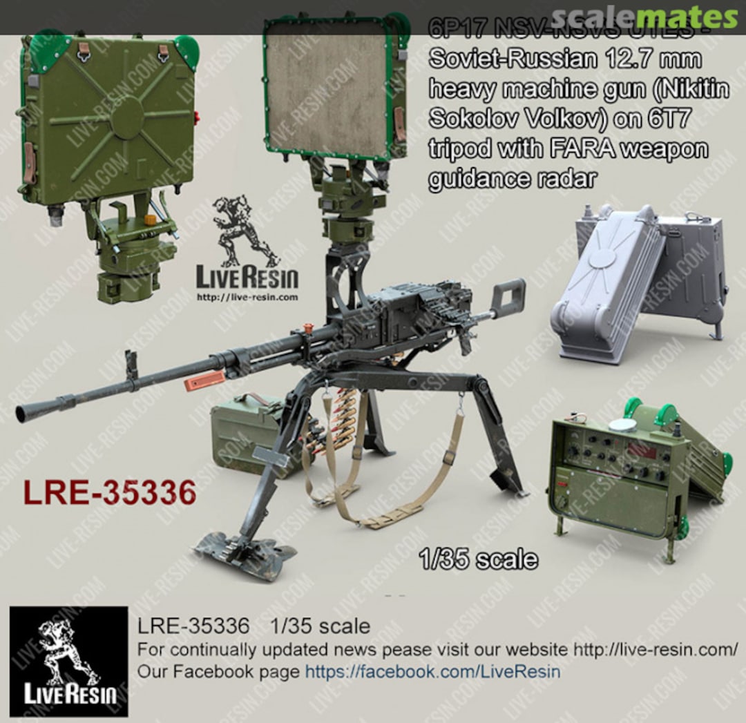 Boxart NSV-NSVS UTES - Soviet-Russian 12.7mm calibre heavy machine gun LRE-35336 Live Resin Boxart NSV-NSVS UTES - Soviet-Russian 12.7mm calibre heavy machine gun LRE-35336 Live Resin