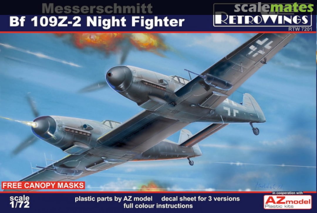 Boxart Messerschmitt Bf 109Z-2 Night Fighter RTW7201 RetroWings Boxart Messerschmitt Bf 109Z-2 Night Fighter RTW7201 RetroWings