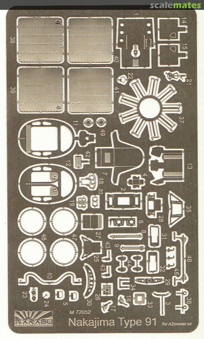 Boxart Nakajima Army Type 91 Fighter Etching Parts Set HAUM72052 Marabu Boxart Nakajima Army Type 91 Fighter Etching Parts Set HAUM72052 Marabu