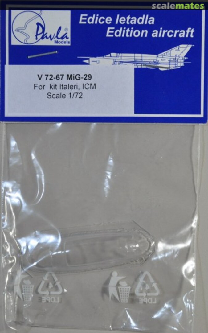 Boxart MiG-29 Vacuum Canopy V72-67 Pavla Models Boxart MiG-29 Vacuum Canopy V72-67 Pavla Models