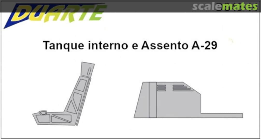 Boxart Tanque interno e Assento A-29 Embraer EMB-314 Super Tucano DS48-14 Duarte Boxart Tanque interno e Assento A-29 Embraer EMB-314 Super Tucano DS48-14 Duarte
