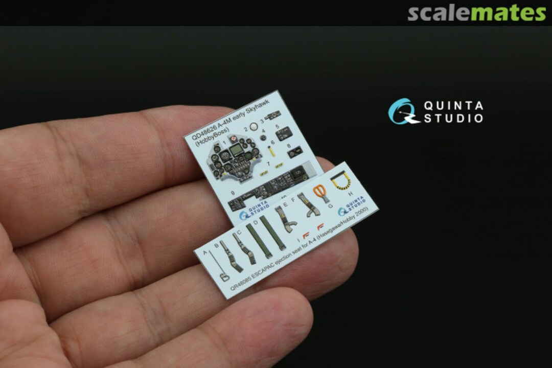 Contents A-4M Early Skyhawk interior 3D decals QD48626 Quinta Studio Contents A-4M Early Skyhawk interior 3D decals QD48626 Quinta Studio