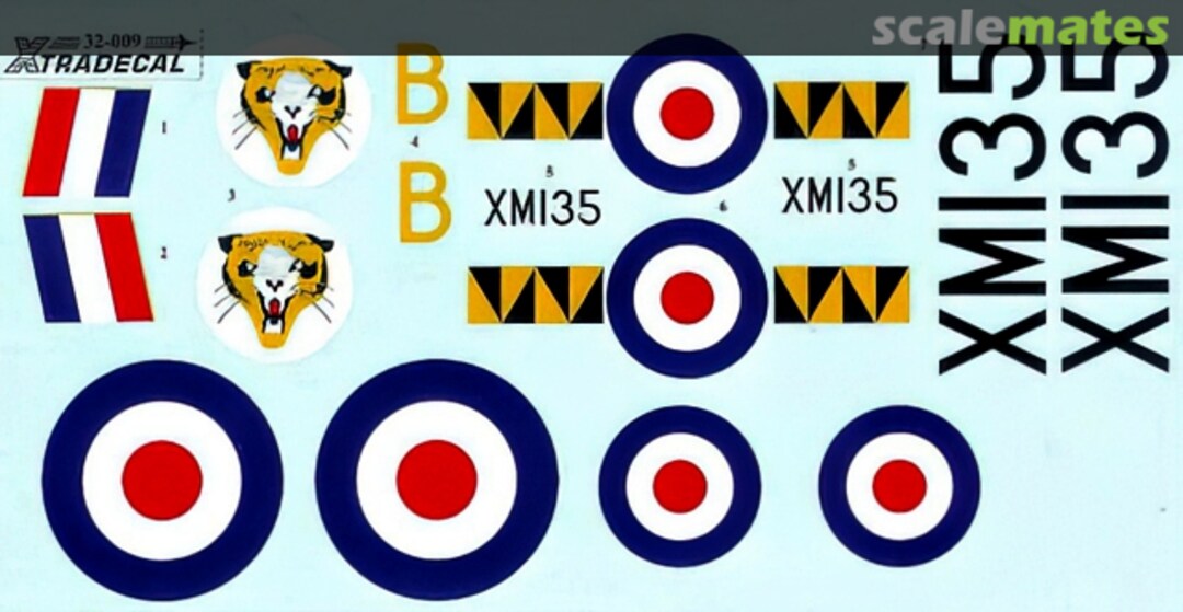 Boxart EE Lightning F.1 74 Sqn 1964 X32-009 Xtradecal Boxart EE Lightning F.1 74 Sqn 1964 X32-009 Xtradecal