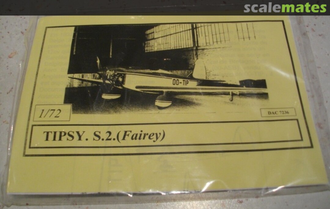 Boxart Tipsy S.2 (Fairey) DAC 7236 Dujin Boxart Tipsy S.2 (Fairey) DAC 7236 Dujin