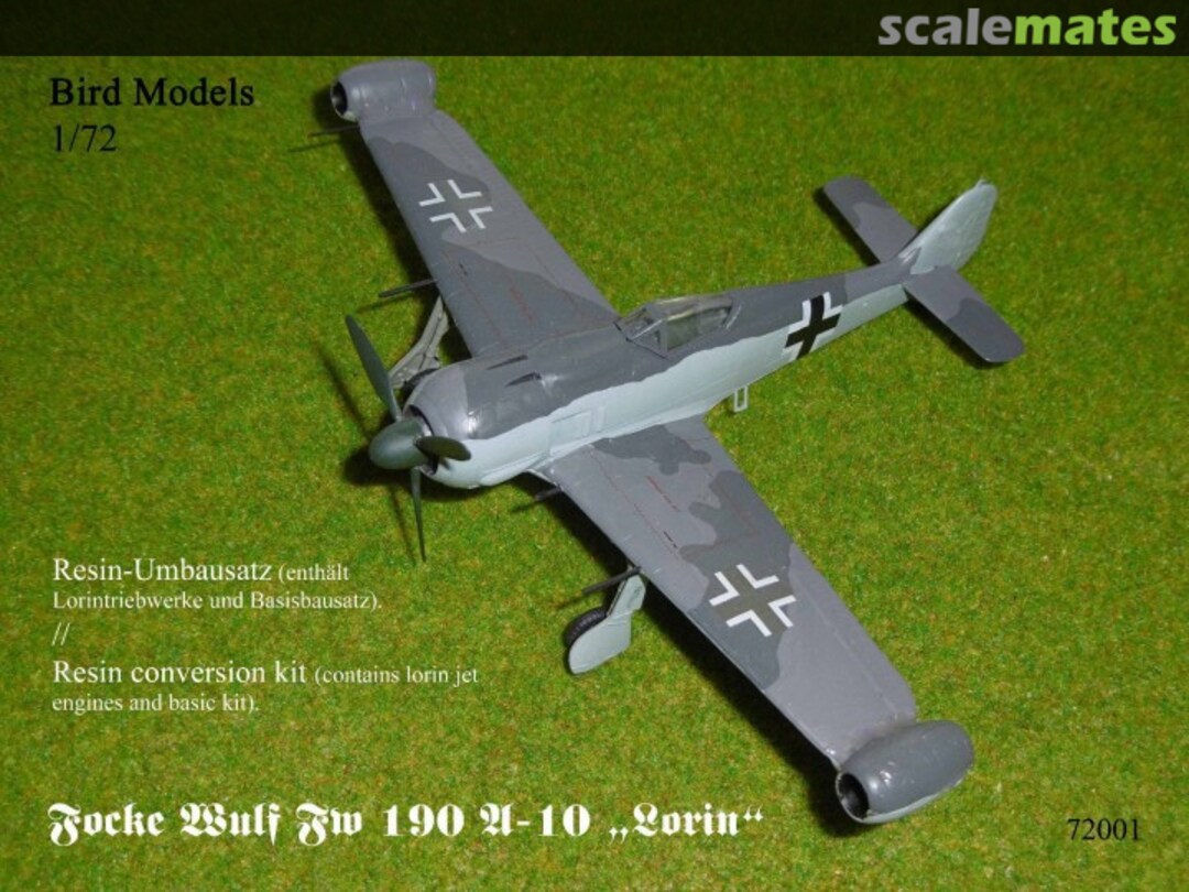 Boxart Focke Wulf Fw 190 A-10 Lorin 72001 Bird Models Boxart Focke Wulf Fw 190 A-10 Lorin 72001 Bird Models