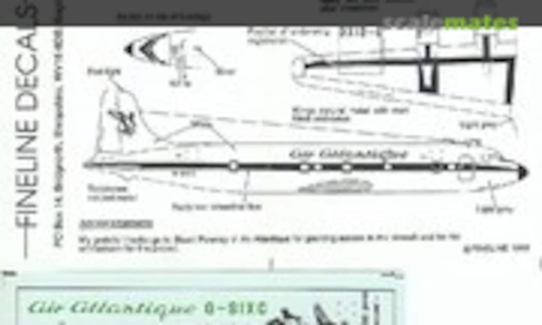 1:144 Air Atlantique DC-6 (Fineline Decals 4003) 4003