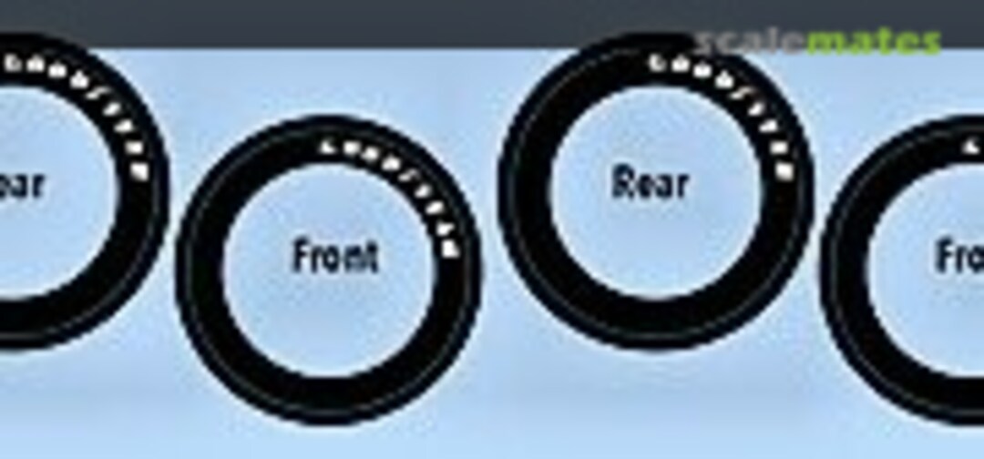 1:25 Blue Ring Indy Tire "Goodyear" (Indycals )