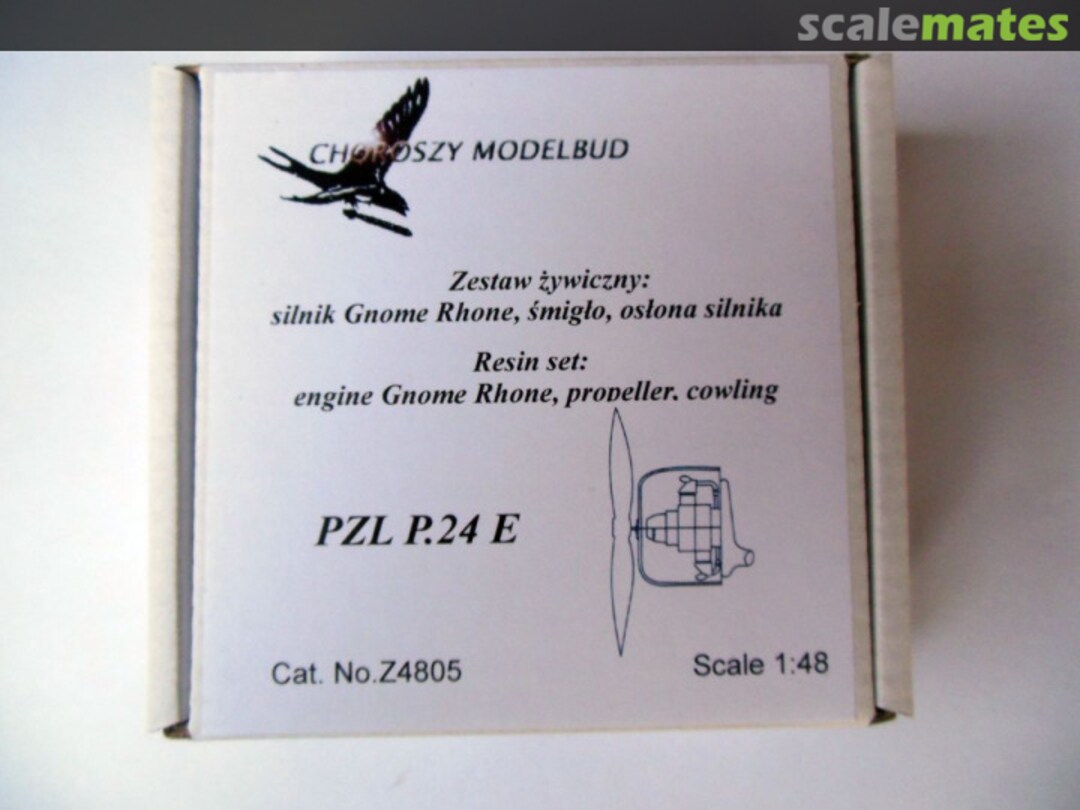 Boxart PZL P.24 E engine Gnome Rhone, propeller, cowling Z4805 Choroszy Modelbud Boxart PZL P.24 E engine Gnome Rhone, propeller, cowling Z4805 Choroszy Modelbud