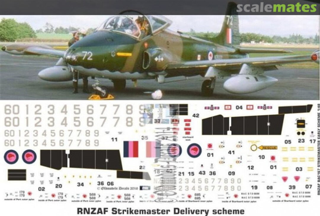 Boxart RNZAF Strikemaster delivery scheme OMD0026 Oldmodels Decals Boxart RNZAF Strikemaster delivery scheme OMD0026 Oldmodels Decals
