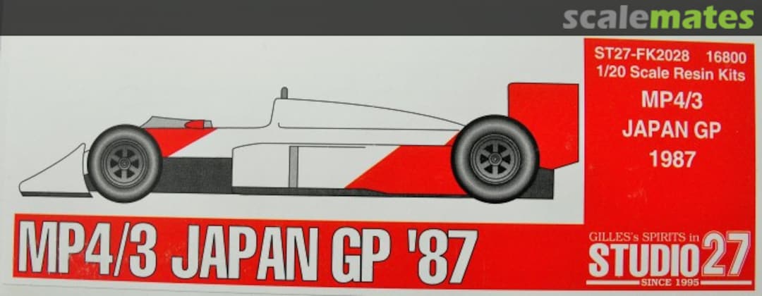 Boxart McLaren MP4/3 '87 ST27-FK2028 Studio27