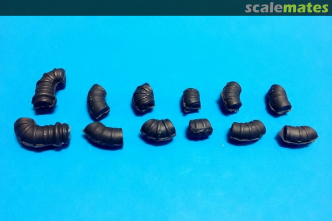 Boxart Assorted Pipe Angles Rubber PE4 Auslowe Model Accessories Boxart Assorted Pipe Angles Rubber PE4 Auslowe Model Accessories