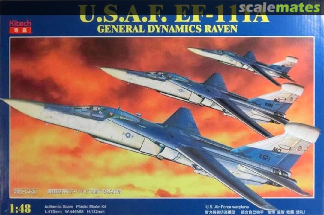 Boxart General Dynamics EF-111A Raven 08M-L328 Kitech Boxart General Dynamics EF-111A Raven 08M-L328 Kitech