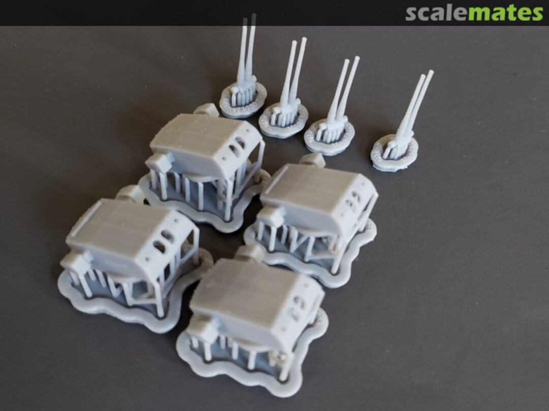 Boxart RN Fiume 203 mm (8"/53 cal.) Twin-gun Turrets 350-Fiume turrets-4 Model Monkey Boxart RN Fiume 203 mm (8"/53 cal.) Twin-gun Turrets 350-Fiume turrets-4 Model Monkey