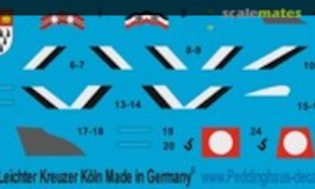1:1250 Leichter Kreuzer Köln (Peddinghaus-Decals 1250 3143) 1250 3143