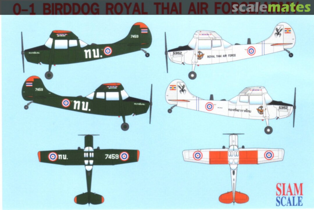 Boxart Cessna O-1 Bird Dog 14465 Siam Scale