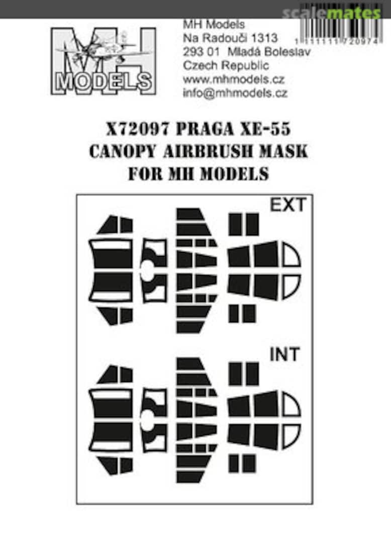 Boxart Praga XE-55 Canopy Airbrush Mask for MH Models X72097 MH Models Boxart Praga XE-55 Canopy Airbrush Mask for MH Models X72097 MH Models