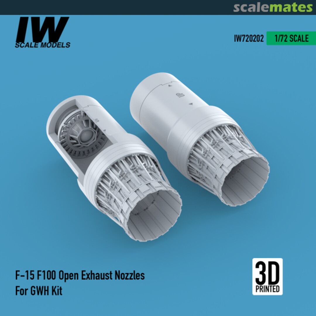 Boxart F-15 F100 Open Exhaust Nozzles IW720202 IW Scale Models Boxart F-15 F100 Open Exhaust Nozzles IW720202 IW Scale Models