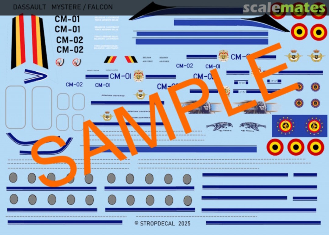 Boxart Dassault Falcon/Mystère 20 MYST20 Stropdecal Boxart Dassault Falcon/Mystère 20 MYST20 Stropdecal