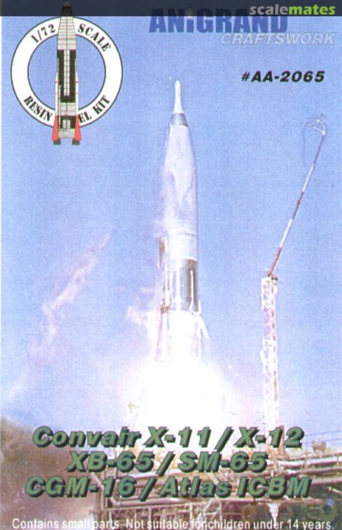 Boxart Convair X-11/ X-12/ Atlas-A /-B /-D / XB-65/ CGM-16D AA-2065 Anigrand Craftswork