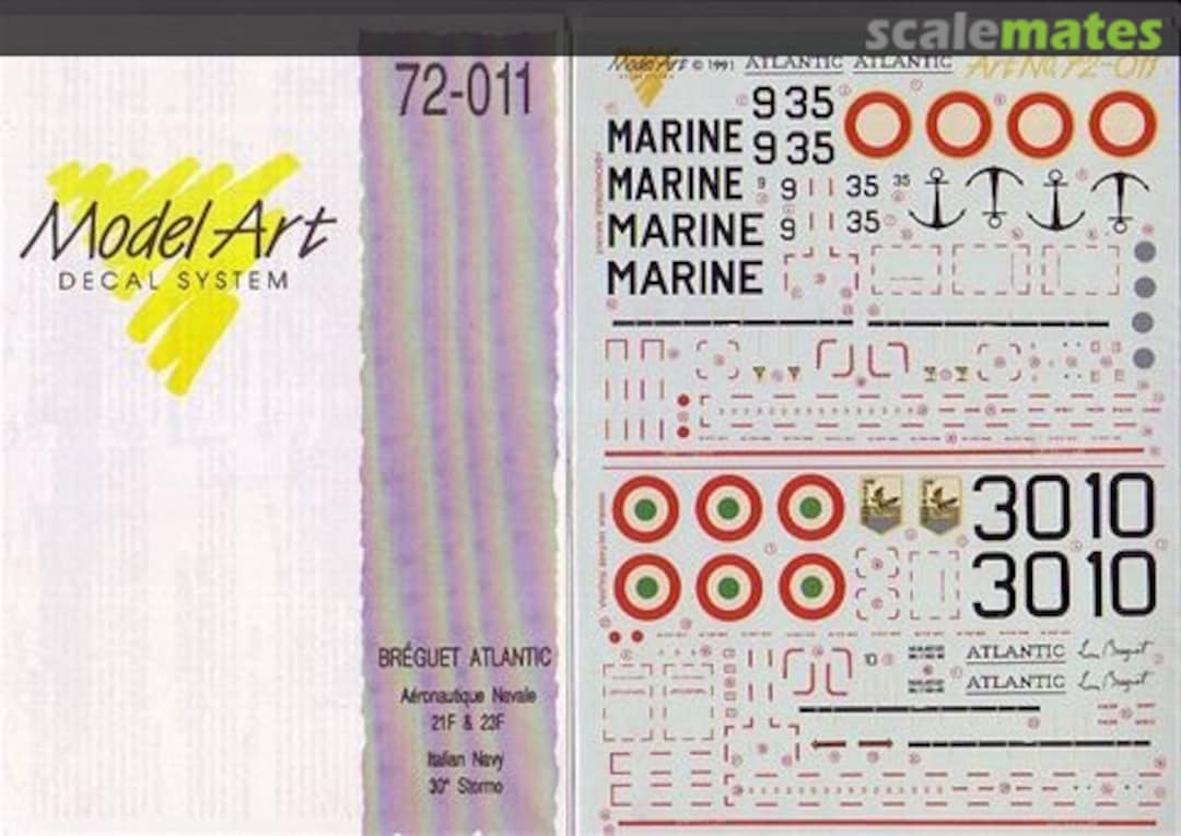 Boxart Bréguet Atlantic 72/011 Model Art Decal System Boxart Bréguet Atlantic 72/011 Model Art Decal System