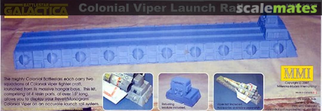 Boxart Colonial Viper Launch Rail MMI-1017 Millennia Models International Boxart Colonial Viper Launch Rail MMI-1017 Millennia Models International