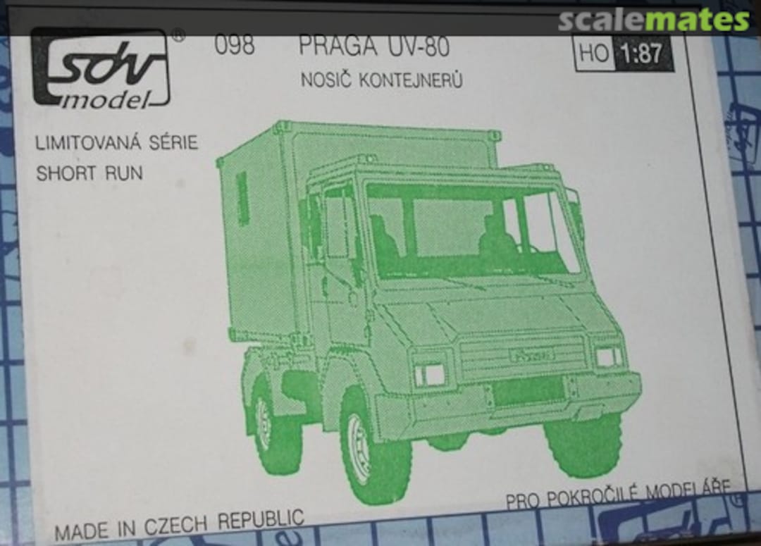 Boxart Praga UV-80 098 SDV Model