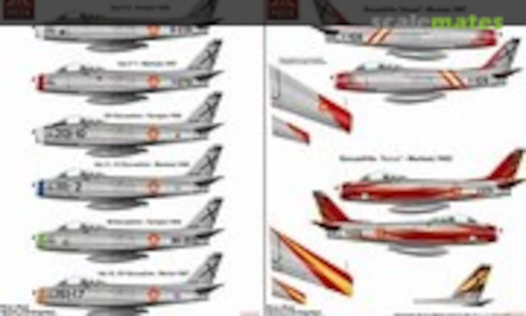 1:48 North American F-86F40 Sabre (Pieza a Pieza Decals PPD48301) PPD48301